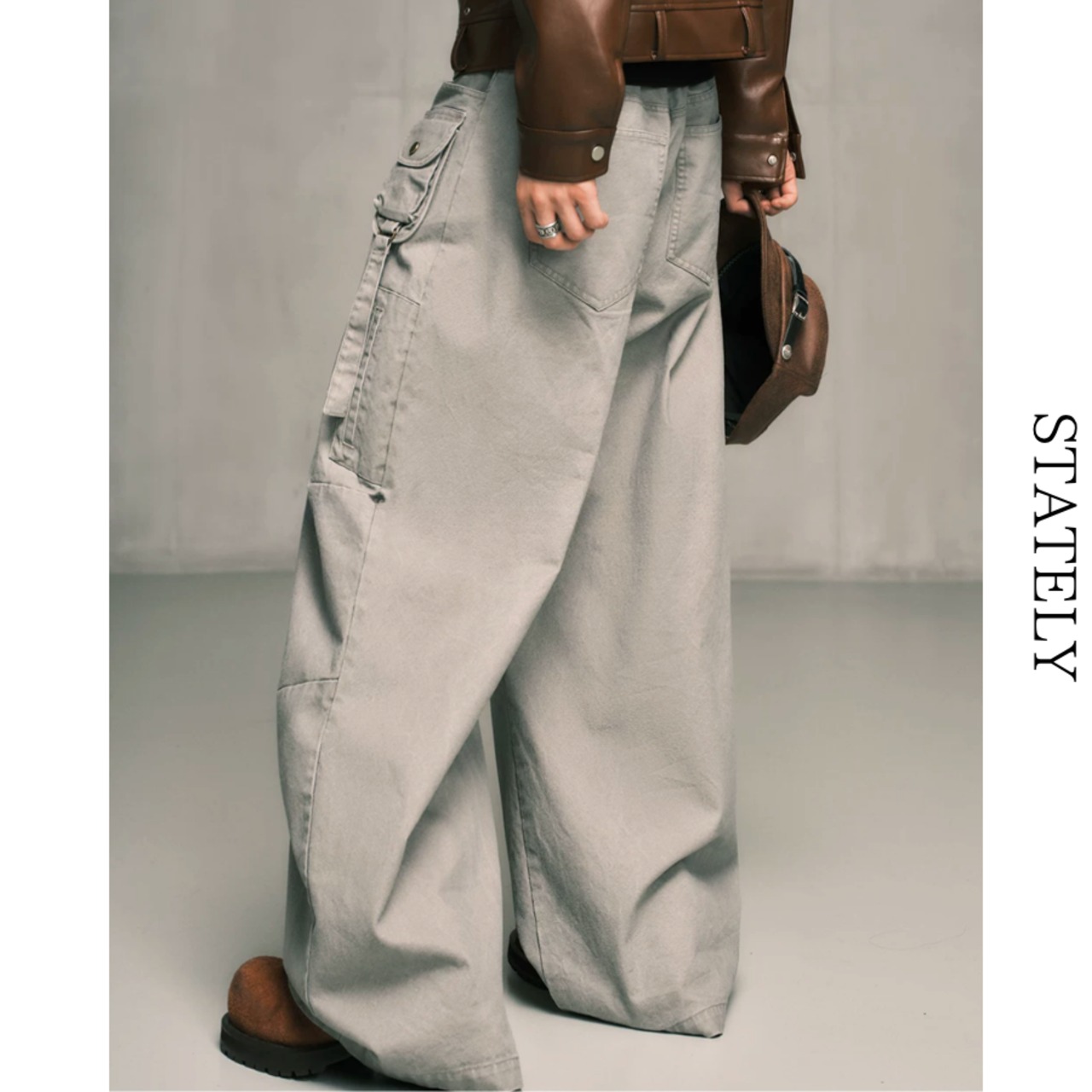 Utility Pocket バギーワイドパンツ_B114・画像5