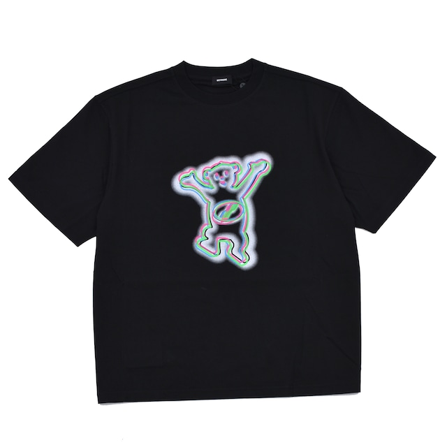 【WE11DONE】WHITE COLORFUL TEDDY PRINT T-SHIRT