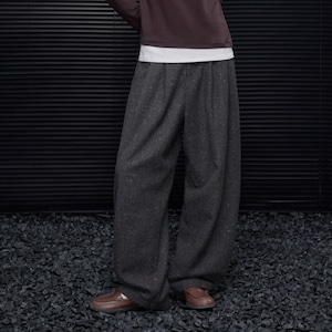 ネップウールワイドレッグパンツ ・20404 ネップウールワイドレッグパンツ ・20404