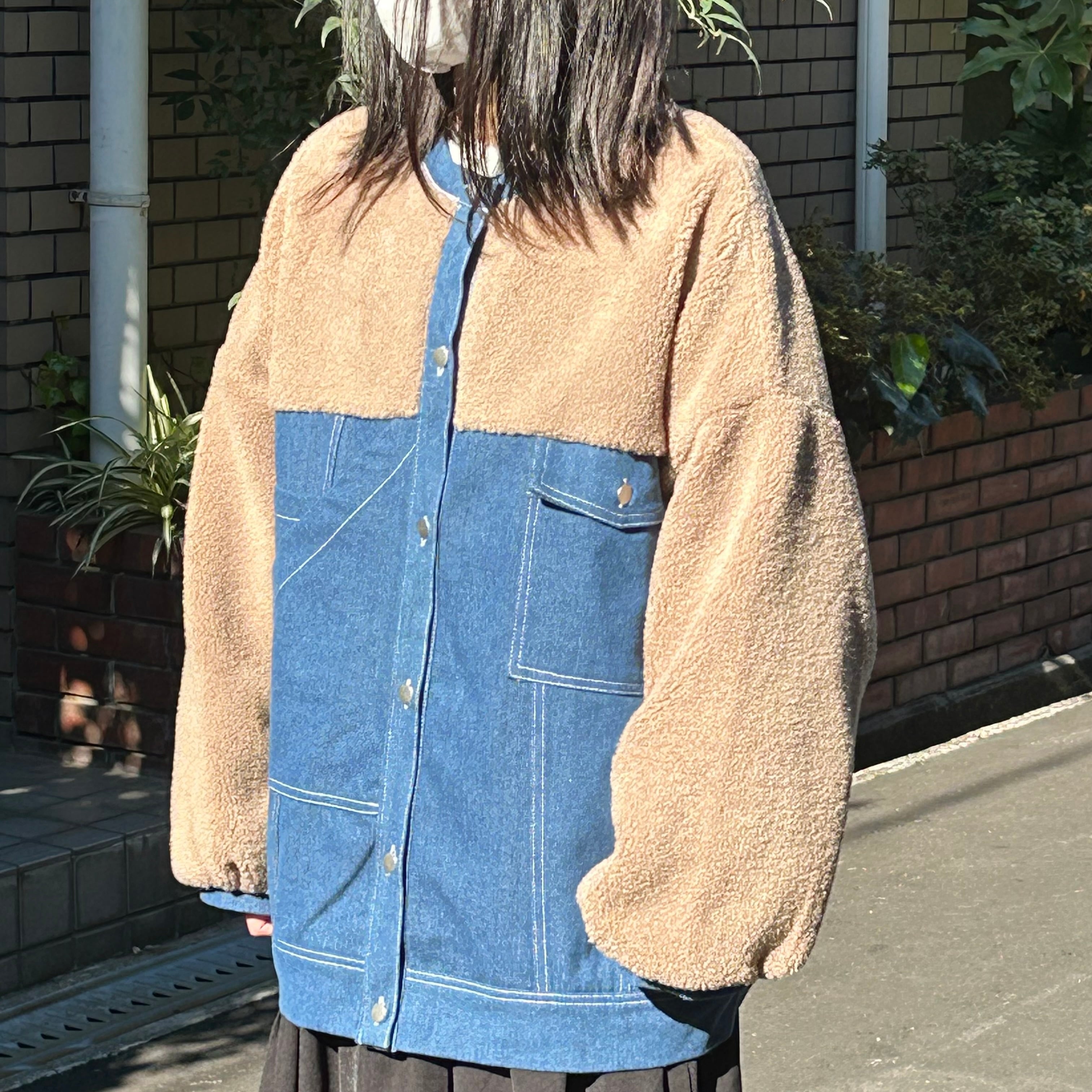 ボアドッキングデニムジャケット(A251495L) | JOLIE