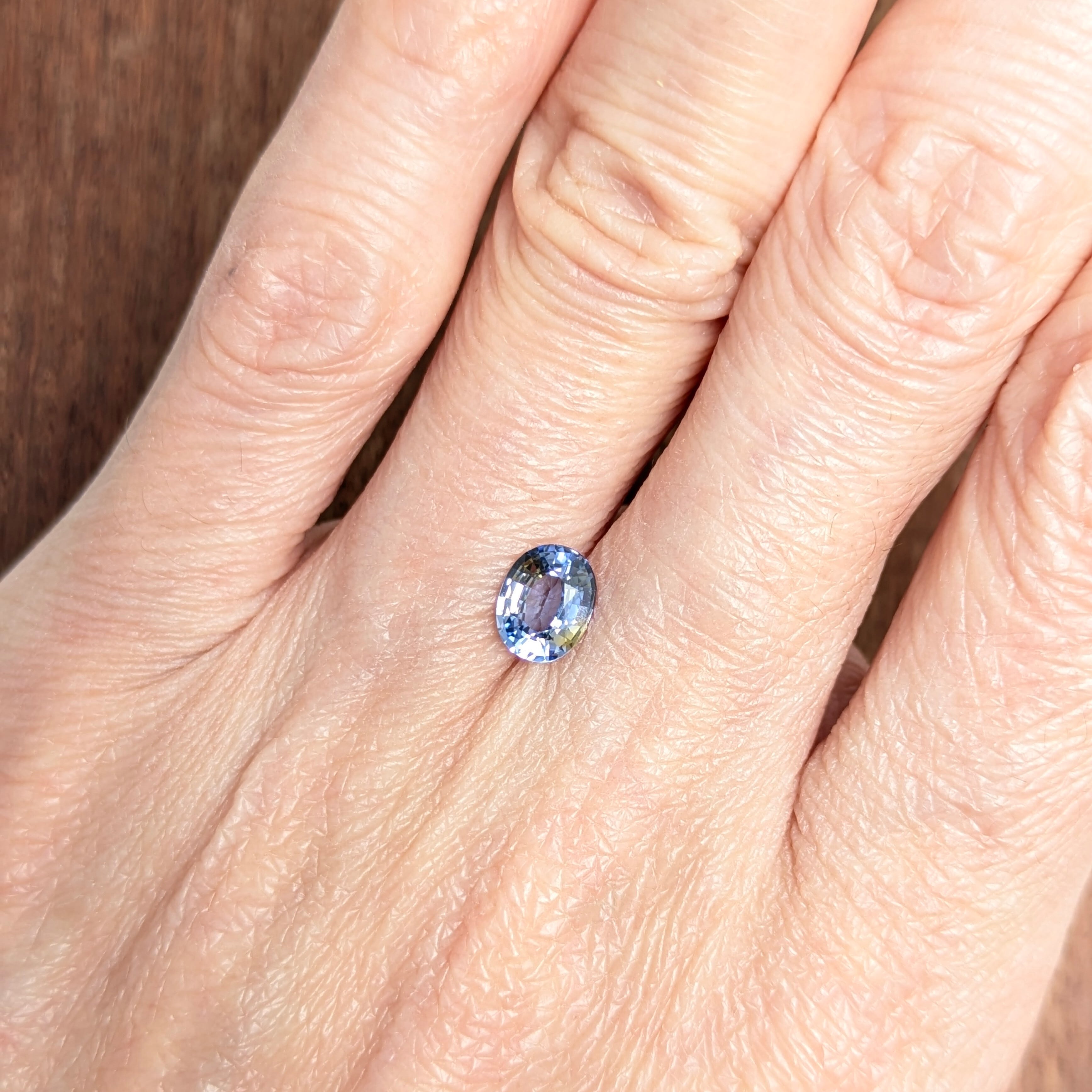バイカラーサファイアルース マダガスカル産【0.91ct】PRO208706