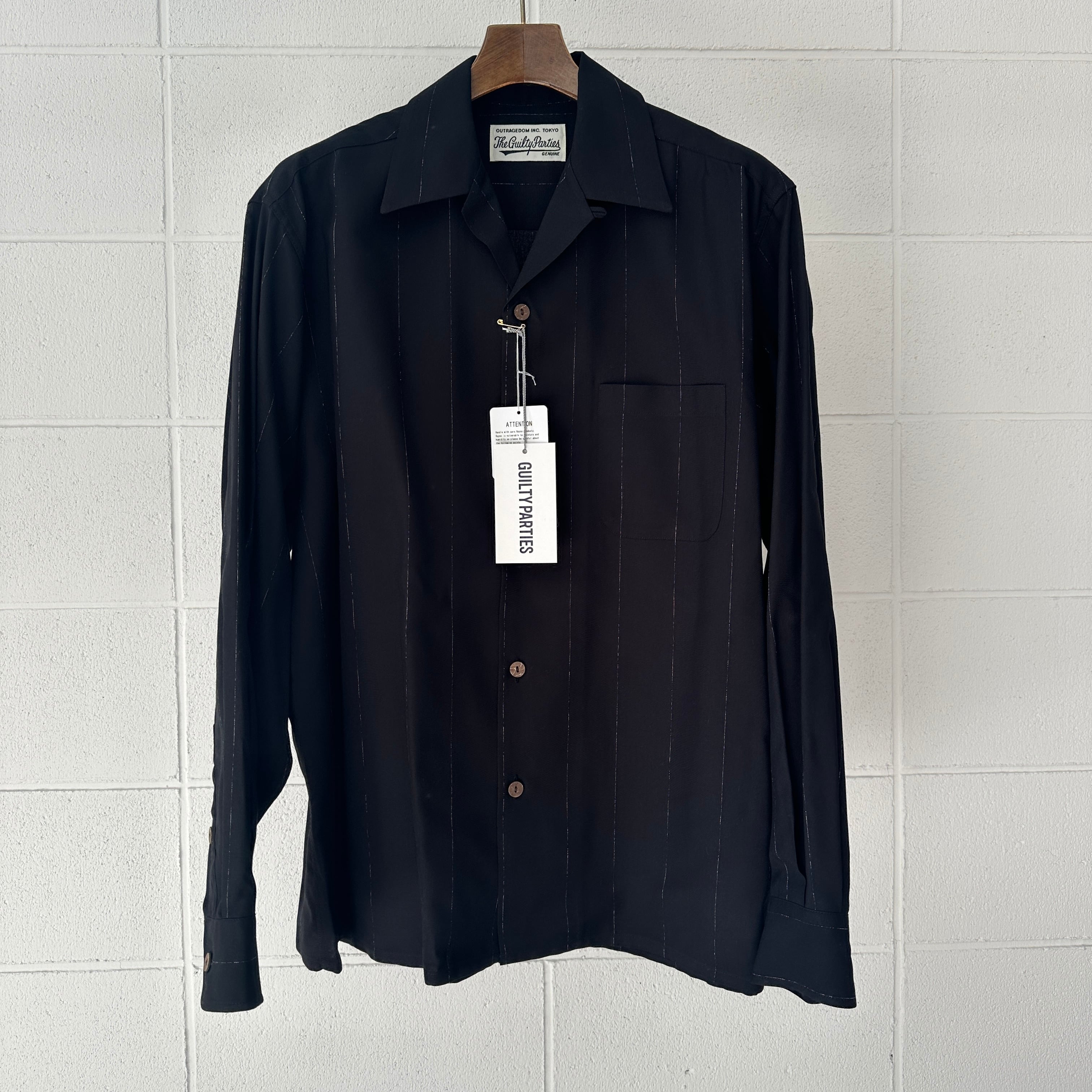 WACKOMARIA KASURI OPEN COLLAR SHIRT | integral 