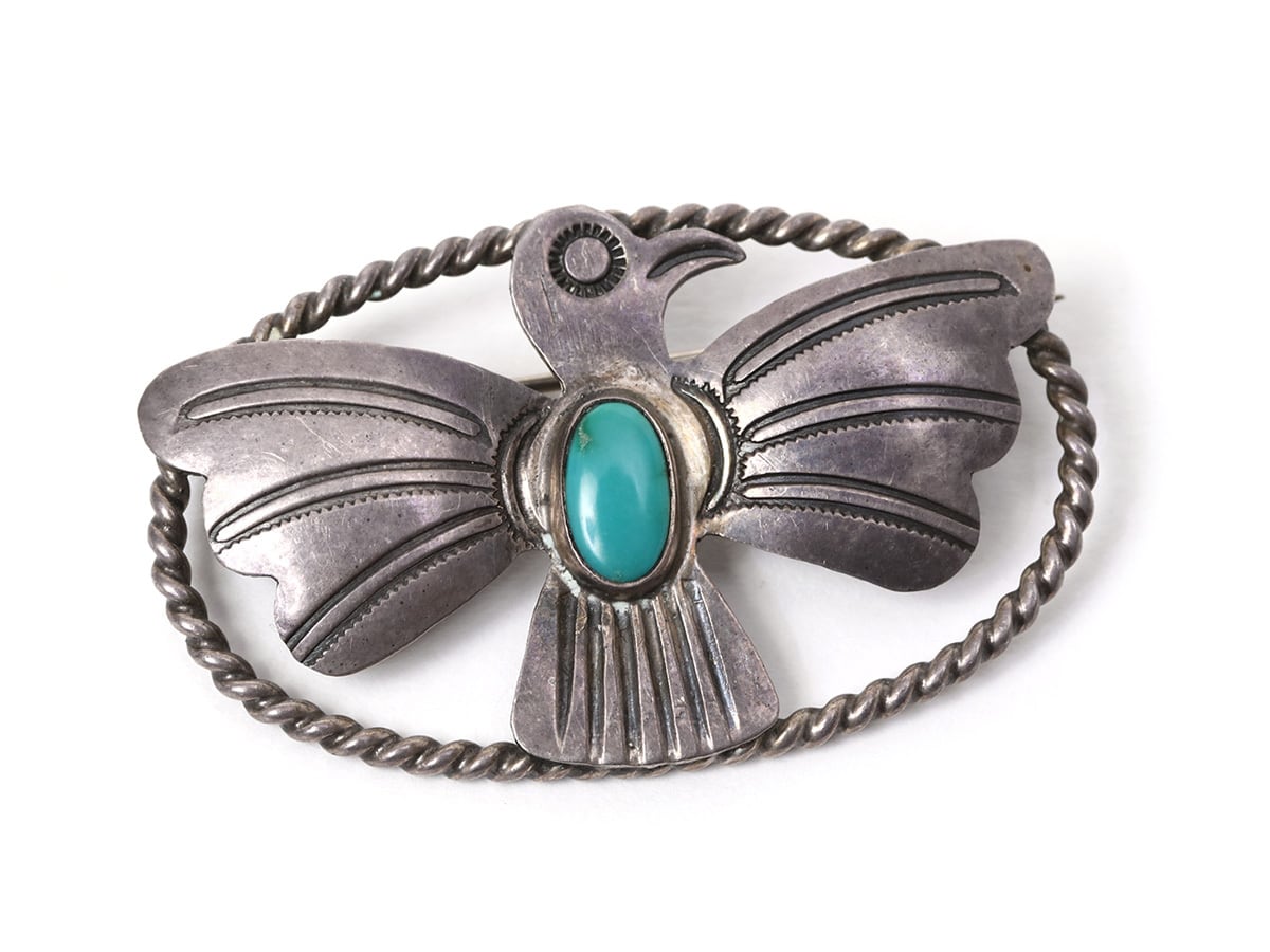 NAVAJO ナバホ 1930~50's Vintage Thunderbird Silver Pins