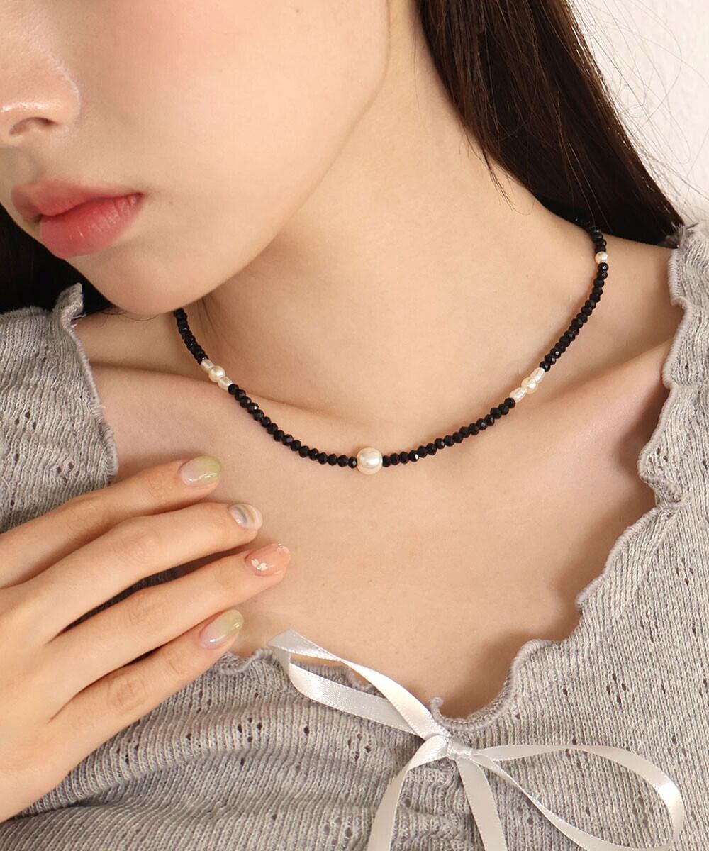 デザインビーズ ネックレス レディース アクセサリー パーティー 韓国製