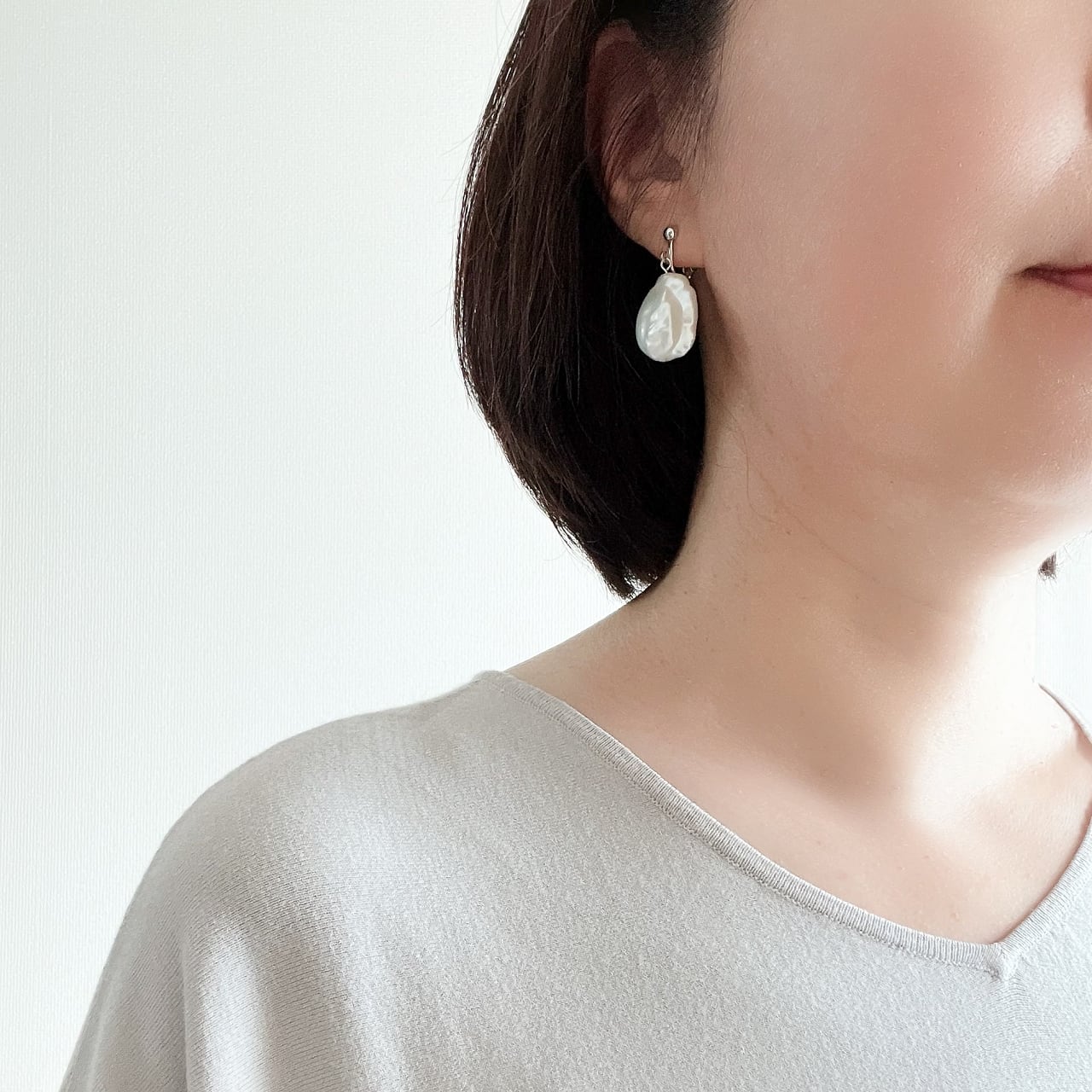 即出荷 大粒 オイスターパール バロックパール ピアス sonrimexpolanco.com