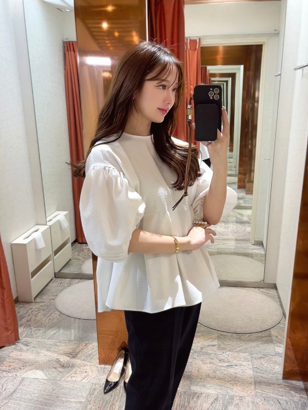 完売品】HYEON macaron blouse ｜五分丈・七分丈