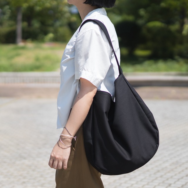 Cotton Hobo bag ブラック