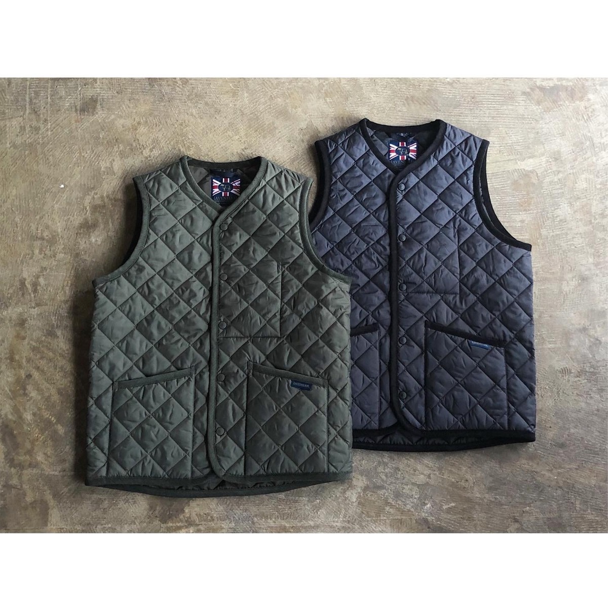 LAVENHAM (ラベンハム) 『THORNHAM MENS』Lavenster Quilting Vest 