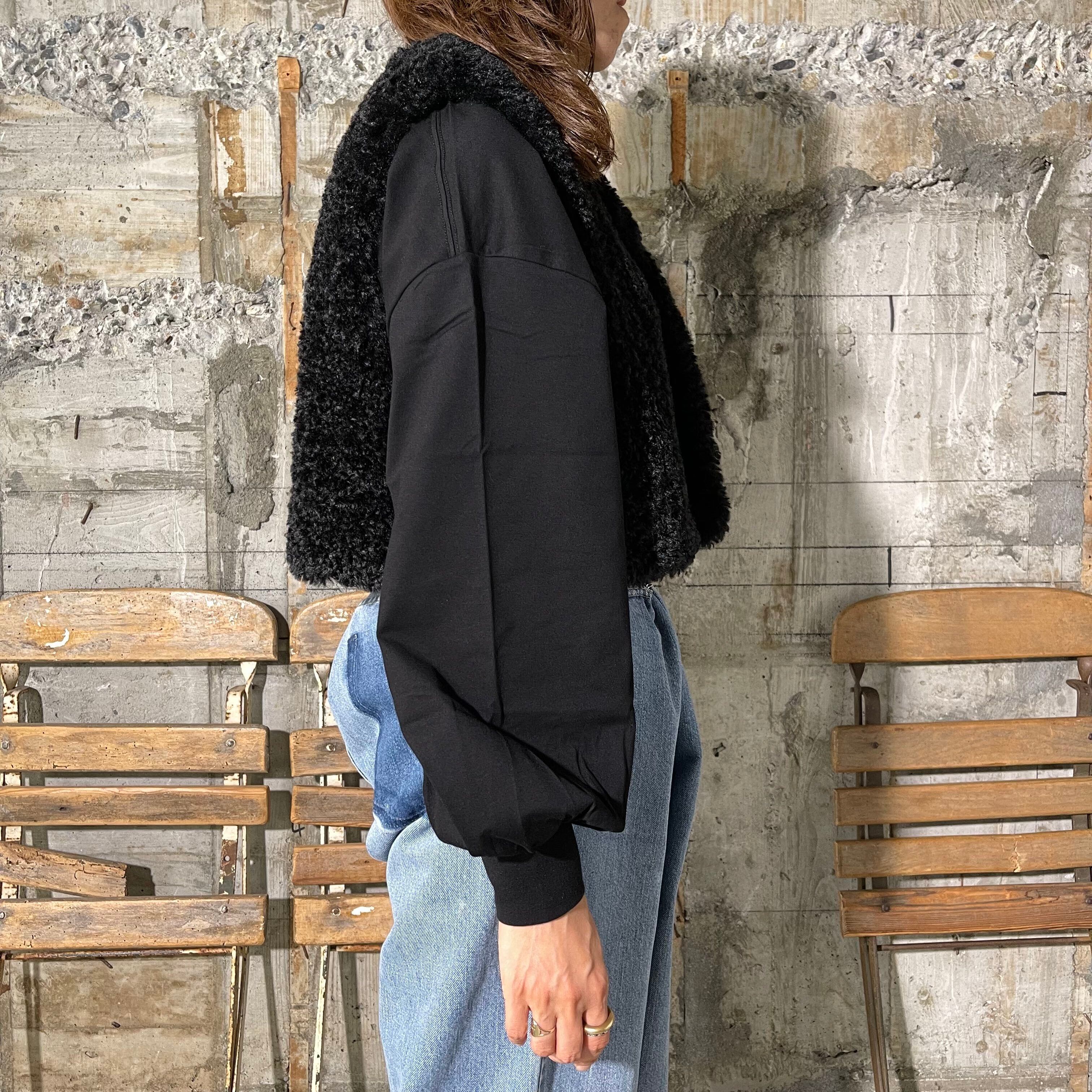 HYKE FAUX SHEARLING CROPPED VEST ハイク ベスト