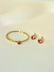 Birth stone pierce