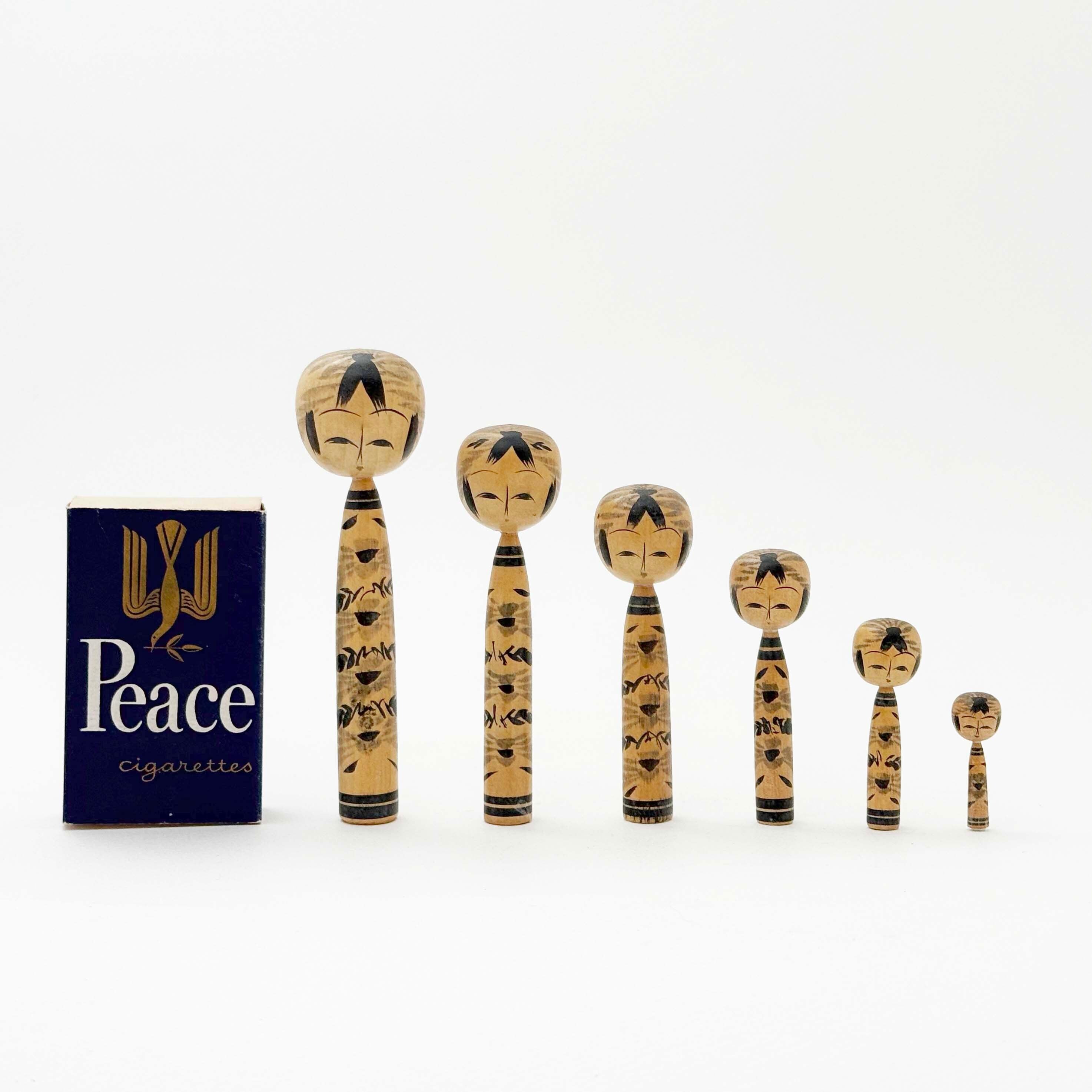 無銘こけし小寸6本セット