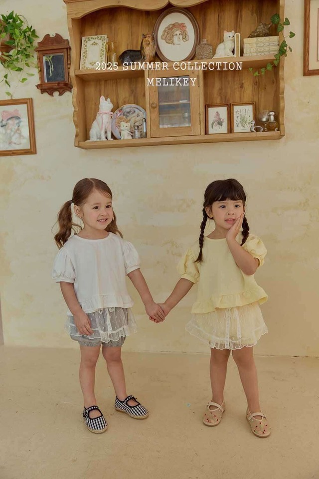 [即納S]≪MELIKEY≫Lulu frilly ribbon T yellow 22