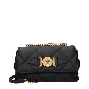 VERSACE ヴェルサーチ レディース ショルダーバッグ レザー ブラック