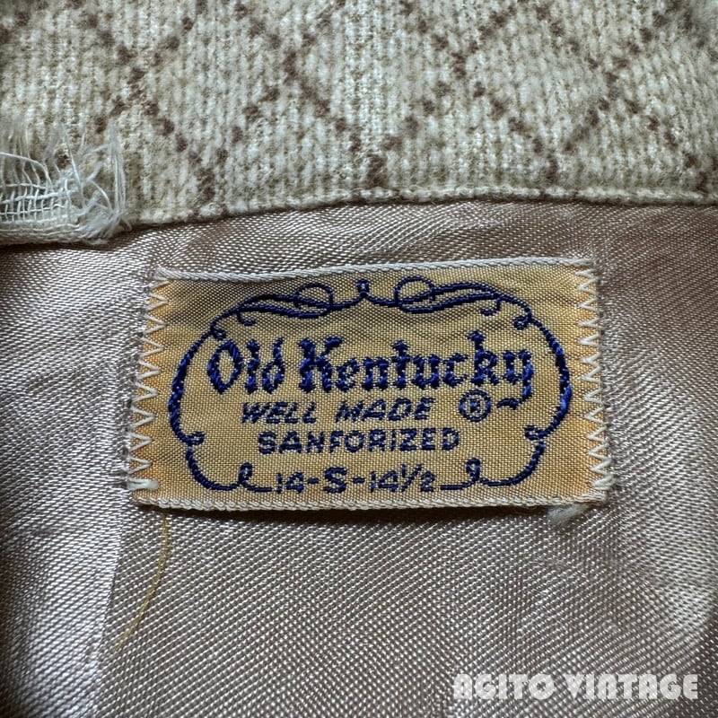 50's Old Kentucky オールドケンタッキー プリントネルプルオーバー