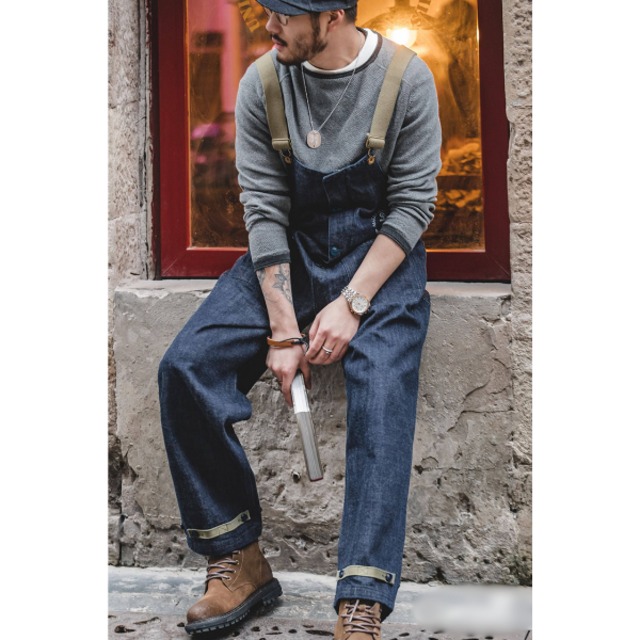 Wide silhouette overall P1029