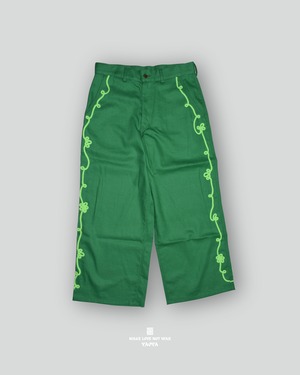 4 GREEN FLOWER PANTS