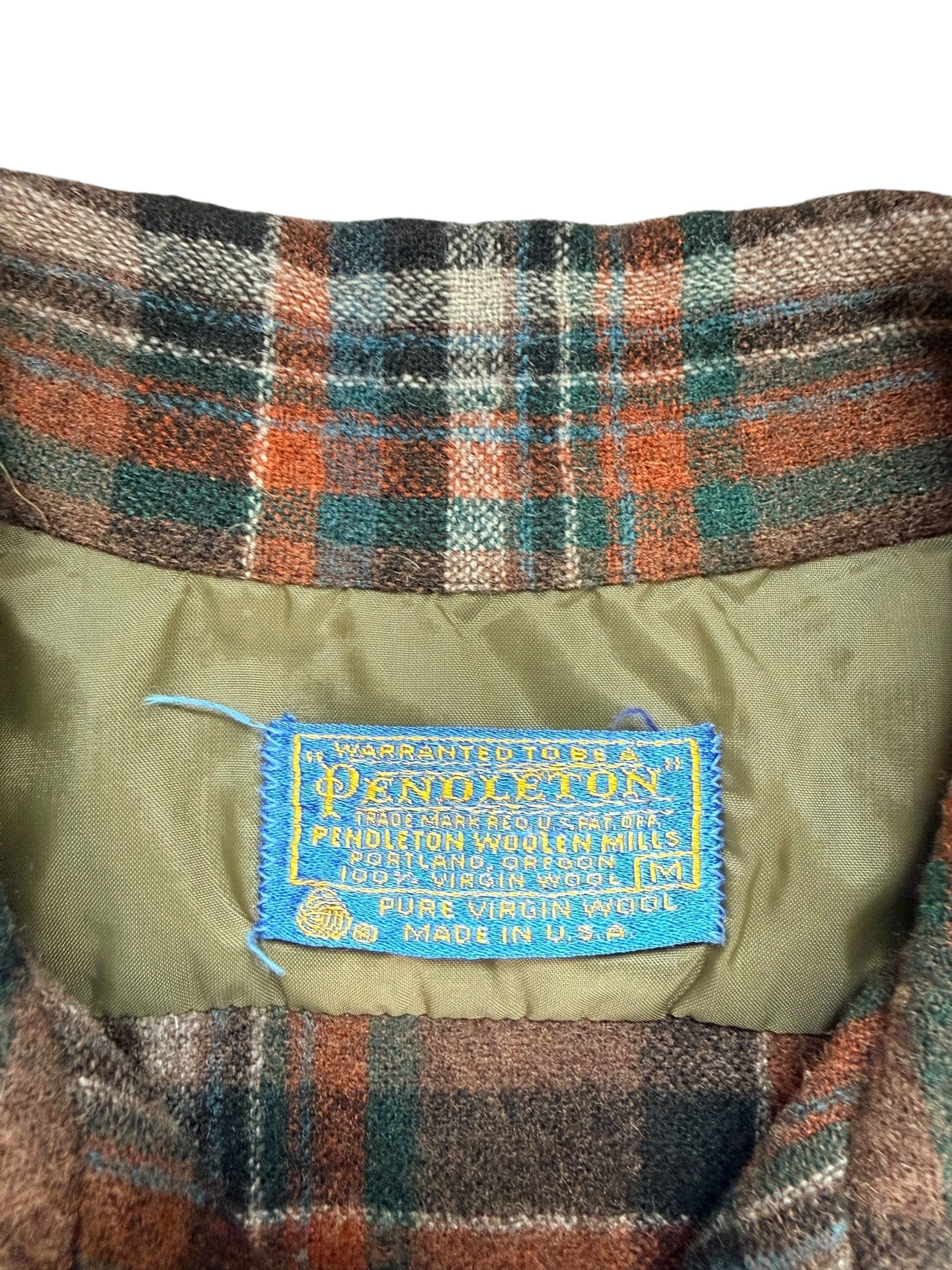 70's PENDLETON オンブレチェックシャツ ウール
