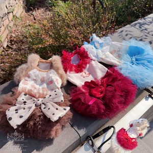 予約（海外ハンドメイド）【№B07208】フリース チュチュ　キャミワンピ（3種）