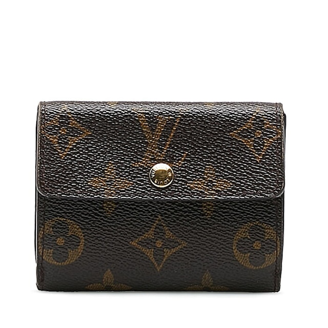 ルイ ヴィトン モノグラム ラドロー カードケース コインケース M61927 ブラウン PVC レザー レディース LOUIS VUITTON 【中古】