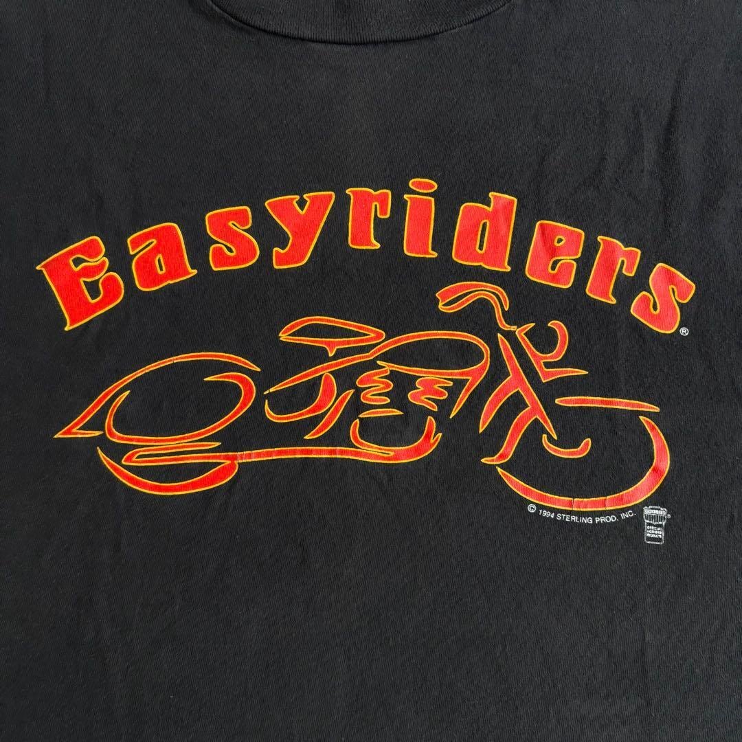 90s Easyriders ロンT ビンテージ バイカー 袖プリ フレイムス