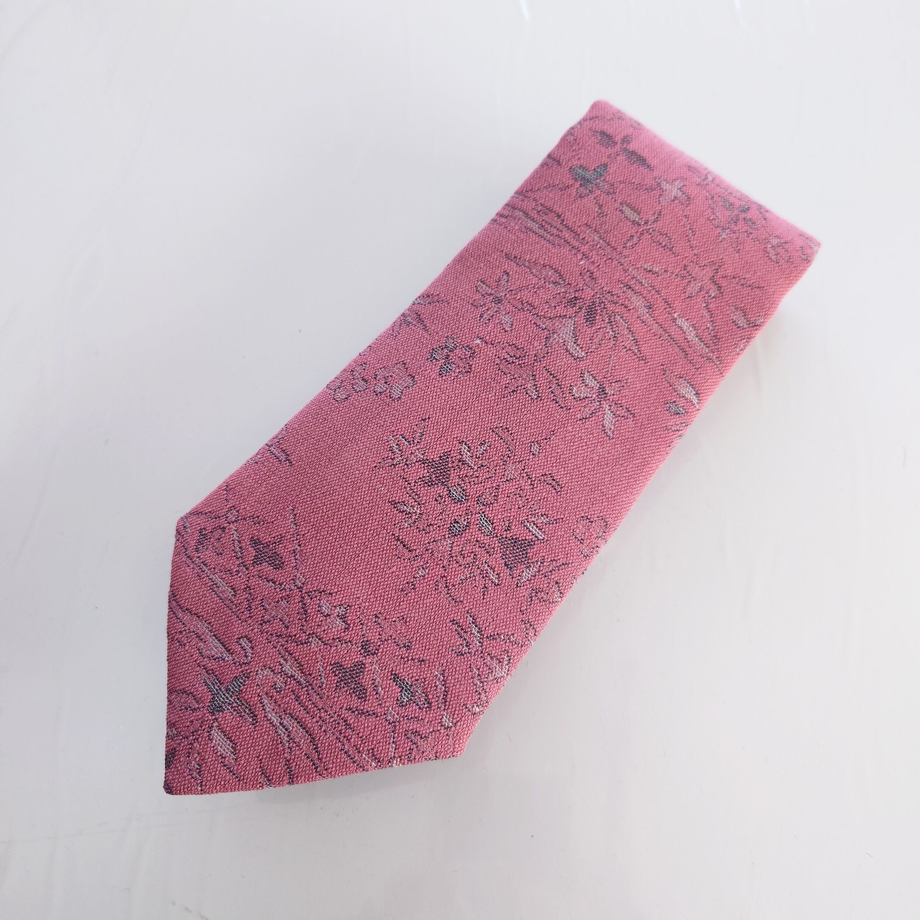 ネクタイ tie 和柄 Japanese フォーマル カジュアル ピンク 着物リメイク kimono