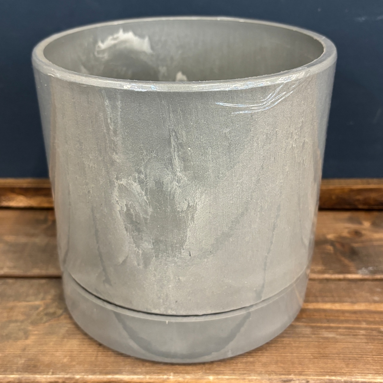 シリンドゥリカルポット15 ライトグレー