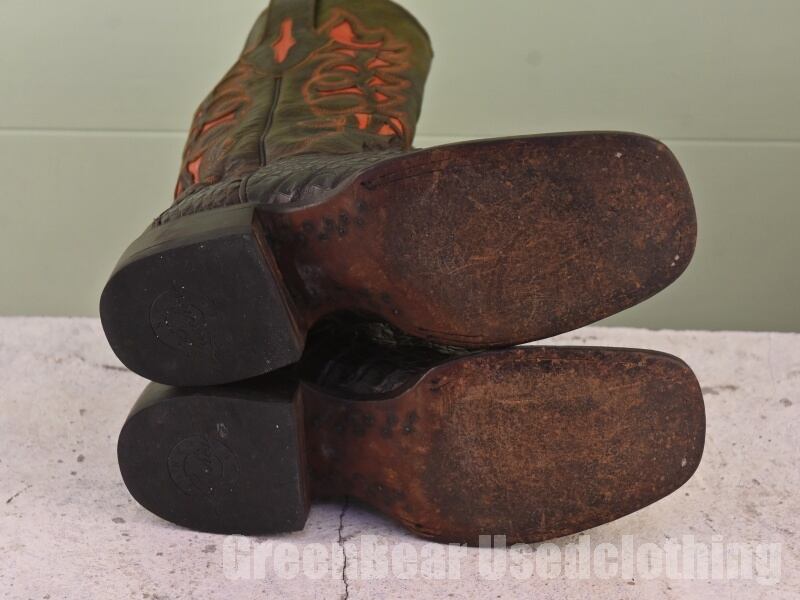 メキシコ製 ルケーシー Lucchese ビンテージ ウエスタンブーツ ワニ革