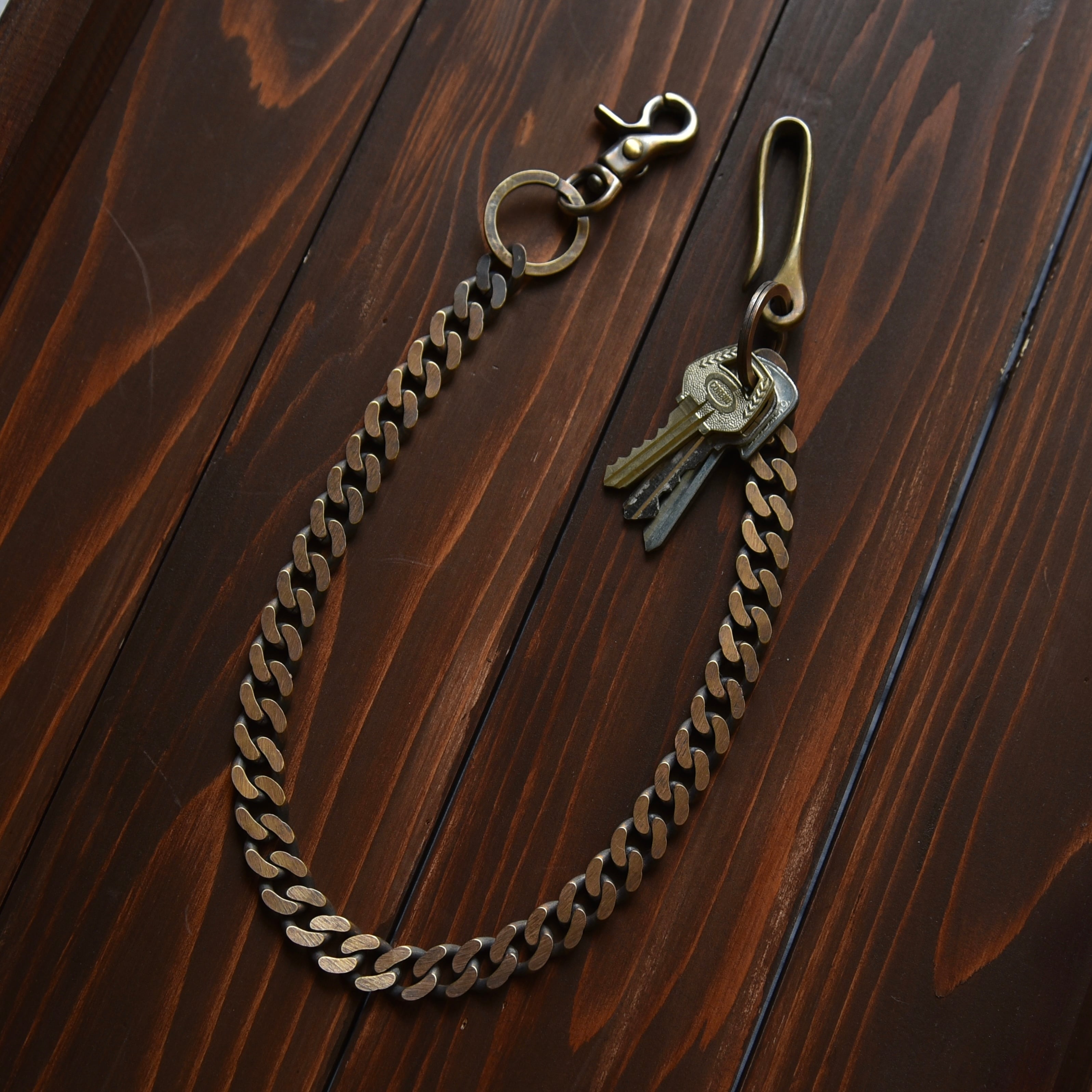 ベストセラー】Hand Made Vintage Wallet Chain Made in Japan / 真鍮