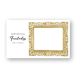 ゴージャスフレームデザイン ｜ アクセサリー台紙 ｜ cd_00156