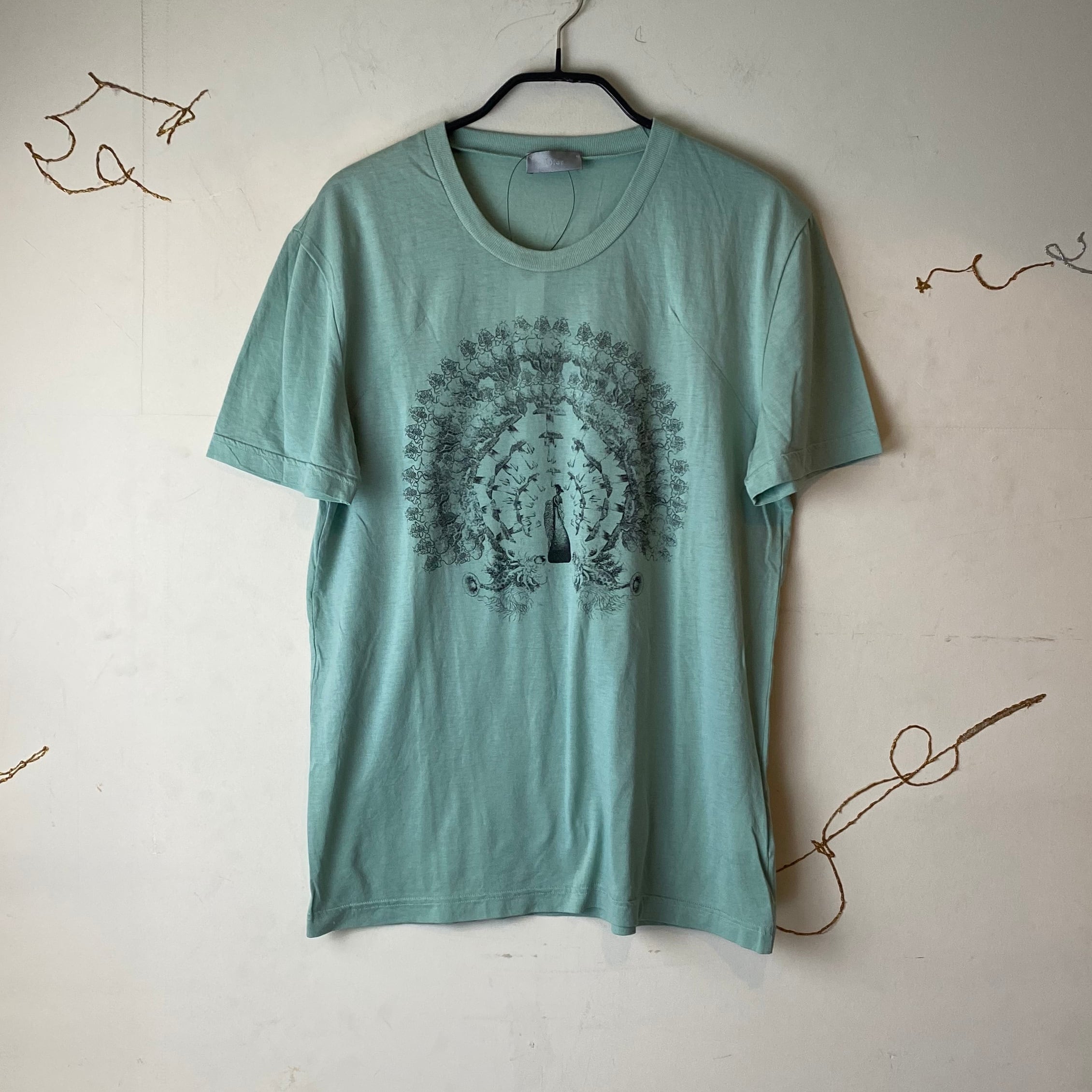 2005's DIOR HOMME peacock print tee | NOIR ONLINE