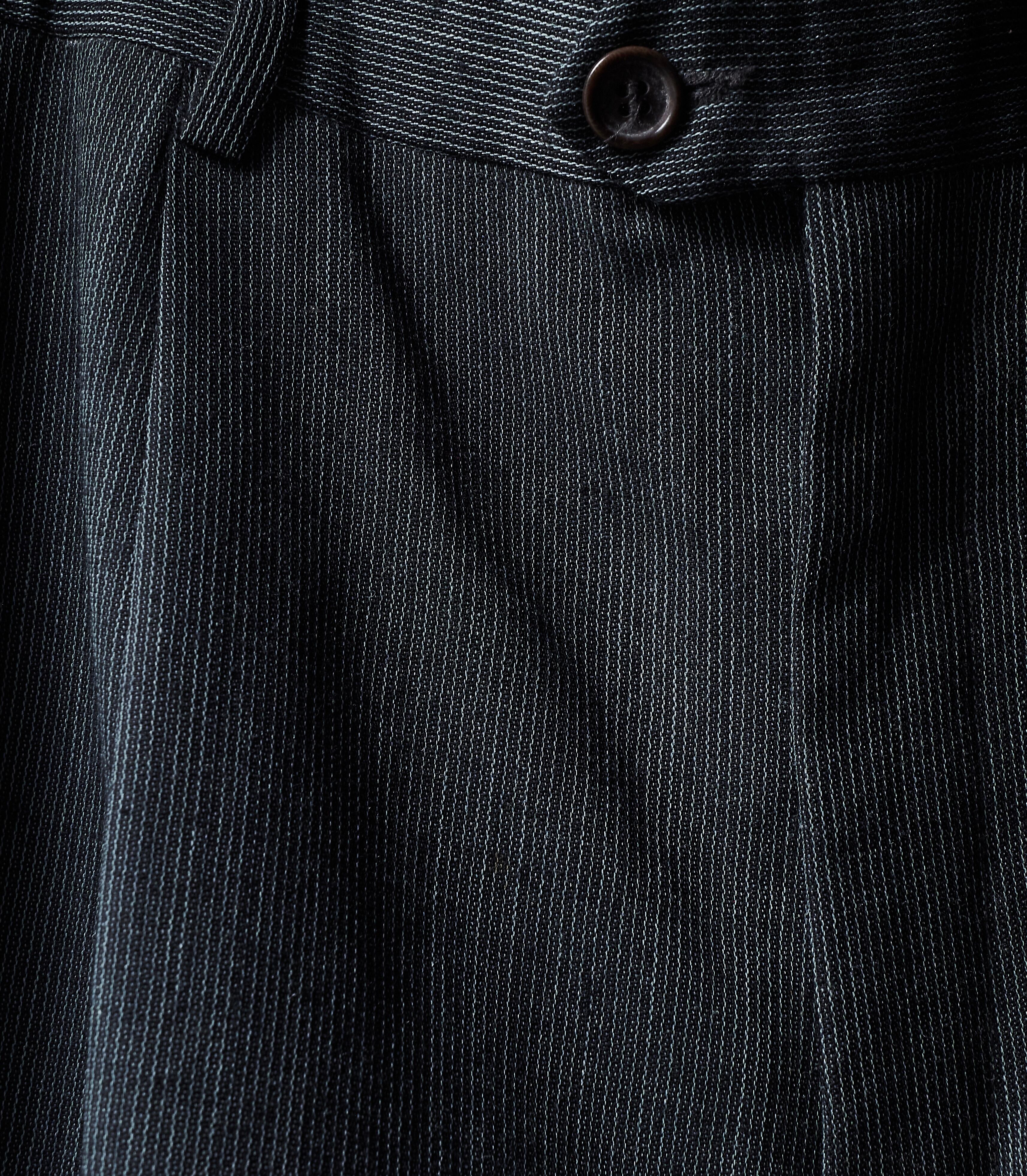 80s euro Black woven summer wool slacks | FOLLIEE.