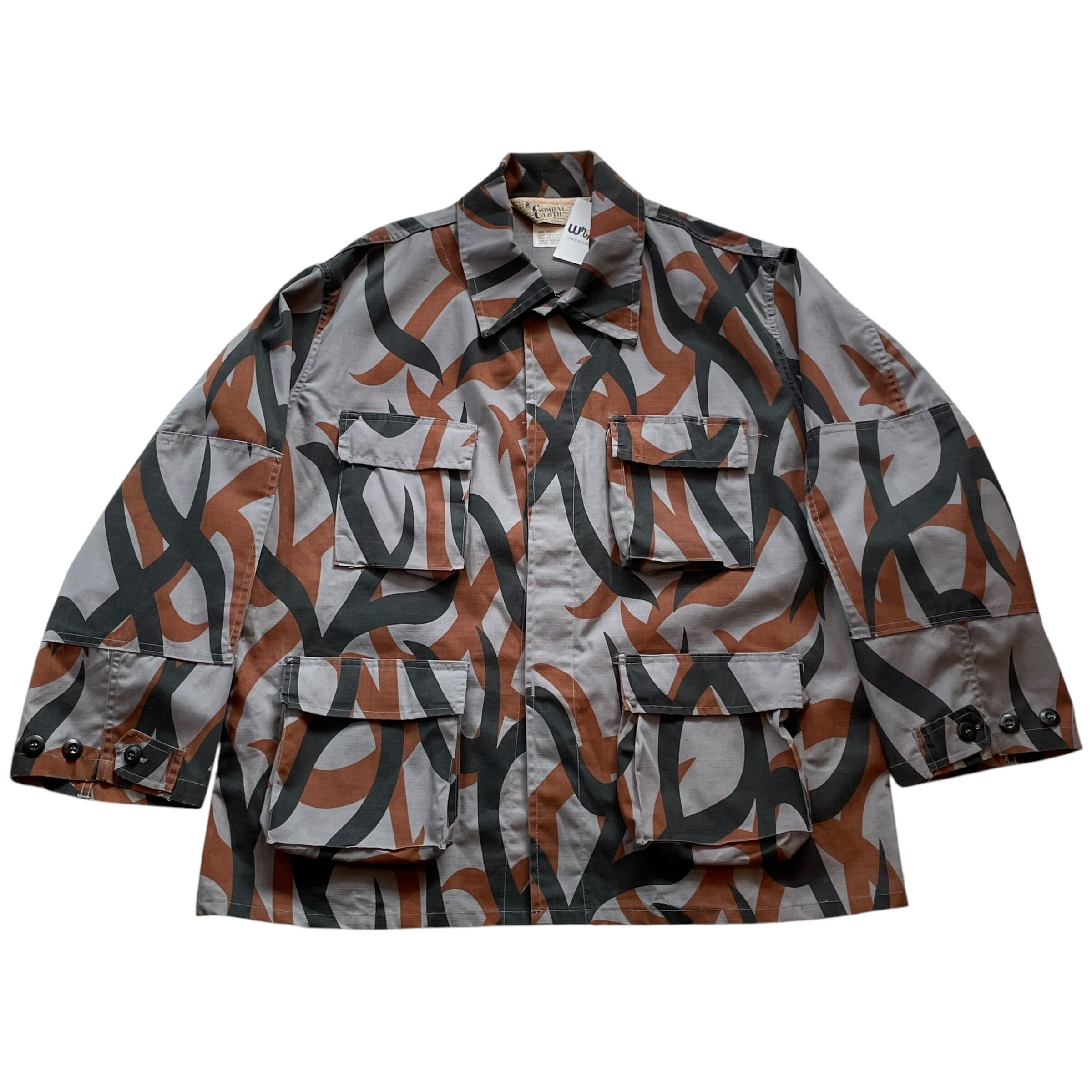 90s COMBAT CLOTH "TRIBAL" camouflage ripstop field jacket