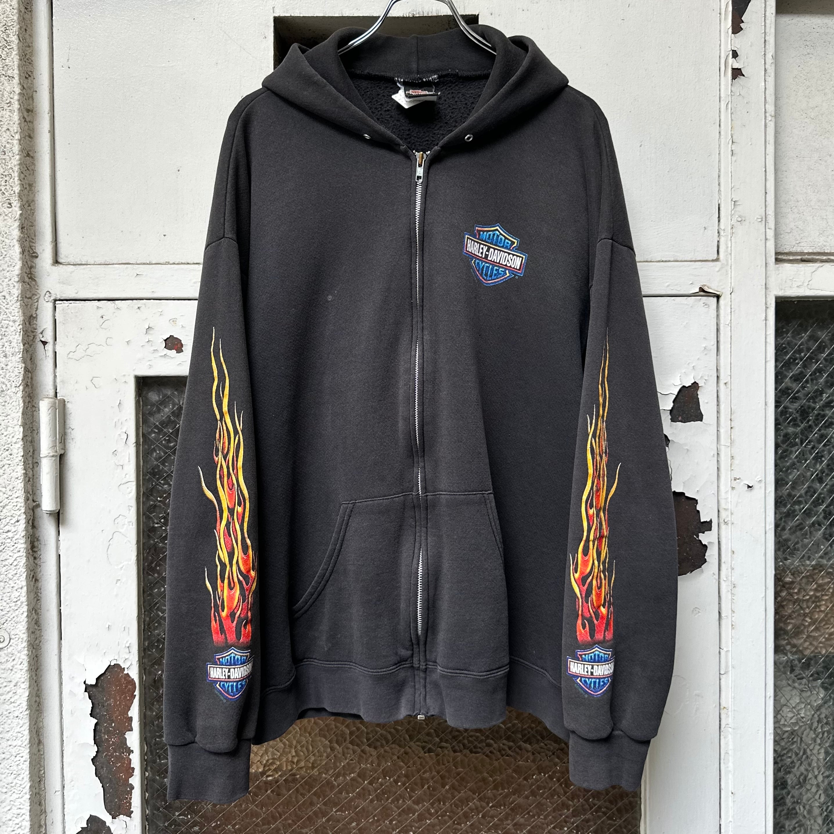 シンプル◎】00's Harley-Davidson Zip Hoodie | 下北沢SPiKe＆SPiCe