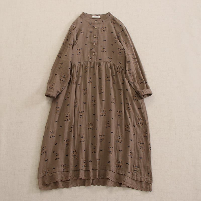 ダブルガーゼ 花柄ワンピース 7col Y 260099 | Raglana