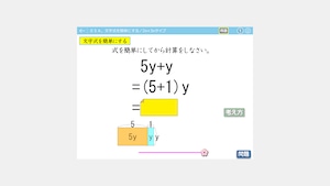 単元別中学数学ソフト　文字式