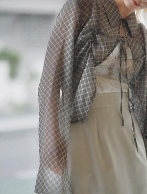 Sheer Collared Blouse / VINTAGE YELLOW