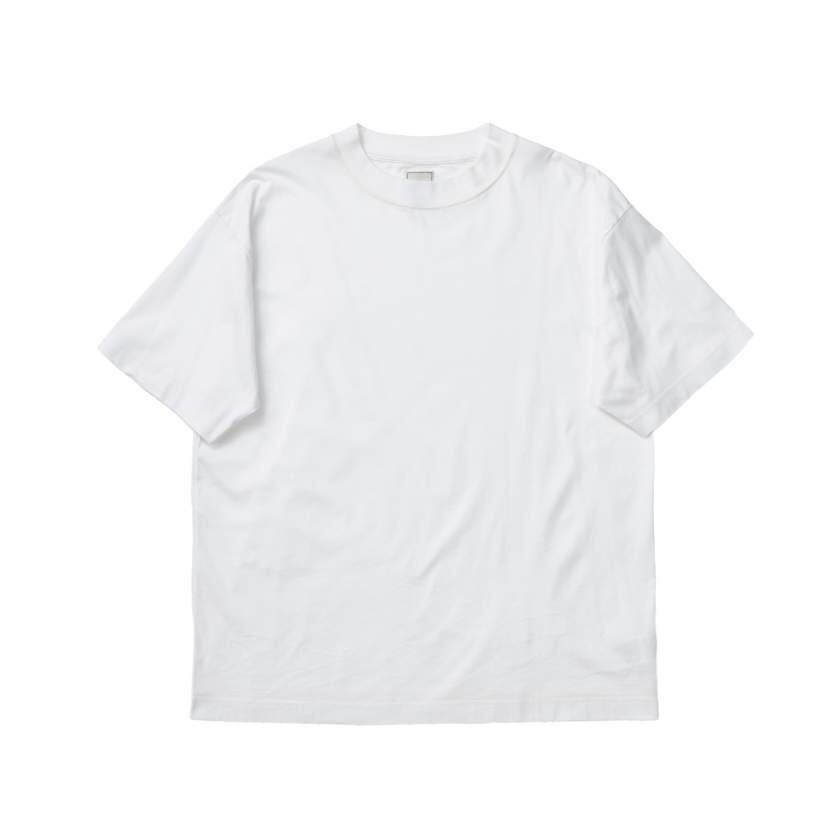 BI COLOR STITCH TEE / バイカラーステッチTシャツ (WHITE)