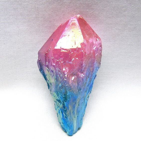 オーラクリスタル 原石 マルチカラー エレスチャル オーラ水晶 一点物 171-8732