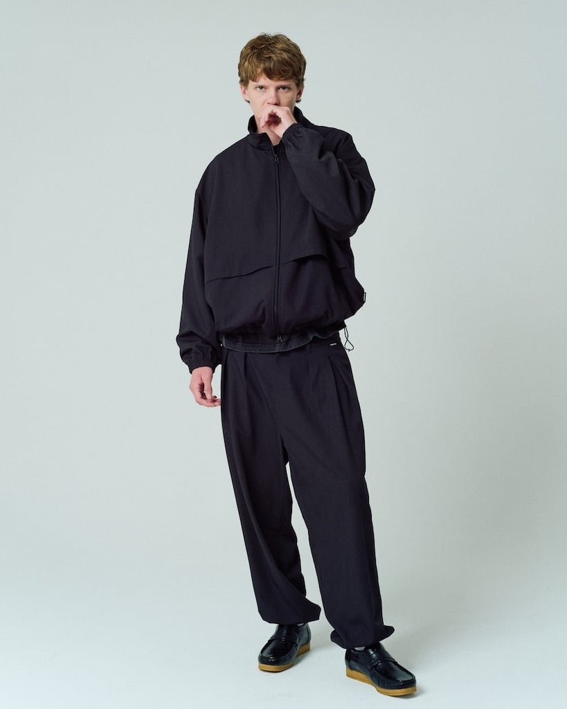 ADAM PATEK generous tuck relax pants (BLK) AP2428001