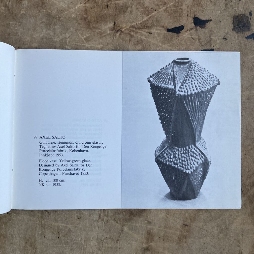 ノルウェーの国立工芸博物館が1946－1979年の間仕入れた物の