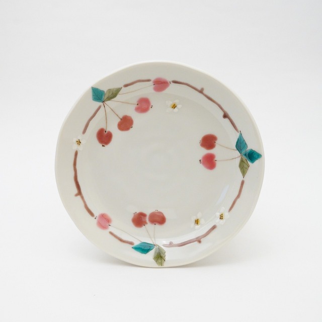 【色絵遊 小高裕子】4寸皿　ひめりんご