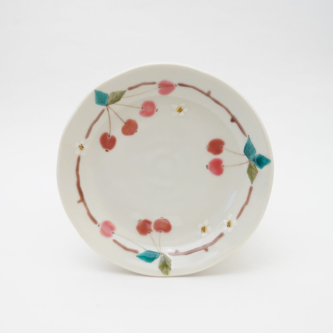 【色絵遊 小高裕子】4寸皿 ひめりんご