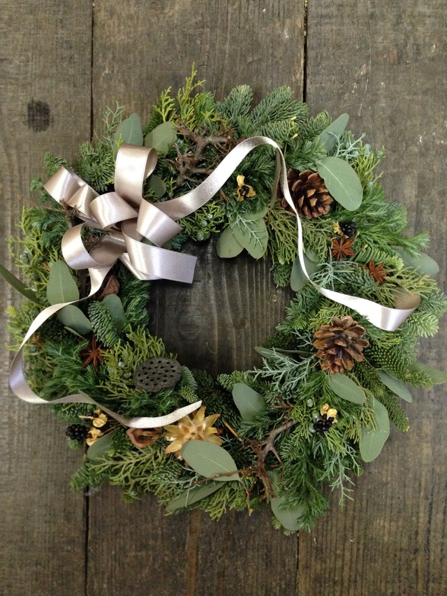 クリスマスリース(大) ~しろくまさんにおまかせ~