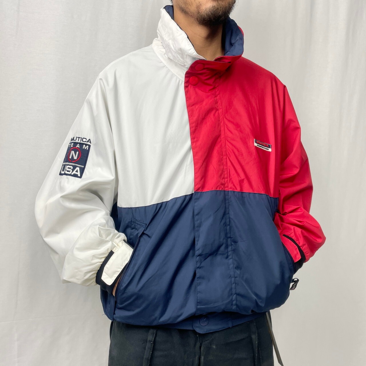 90年代 NAUTICA COMPETITION ノーティカ クレイジーパターン 