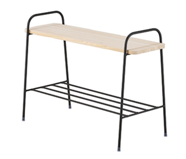 【展示品SALE】ソトテツ 棚付きテーブル（FSO21004）　　テーブル　シェルフ　屋外でも使える　ベランピング