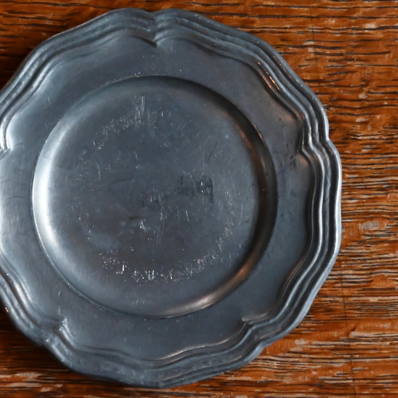 Pewter Plate / ピューター プレート【E】〈 お皿・エタン・収納・店舗什器・食器・アンティーク・ヴィンテージ 〉113967