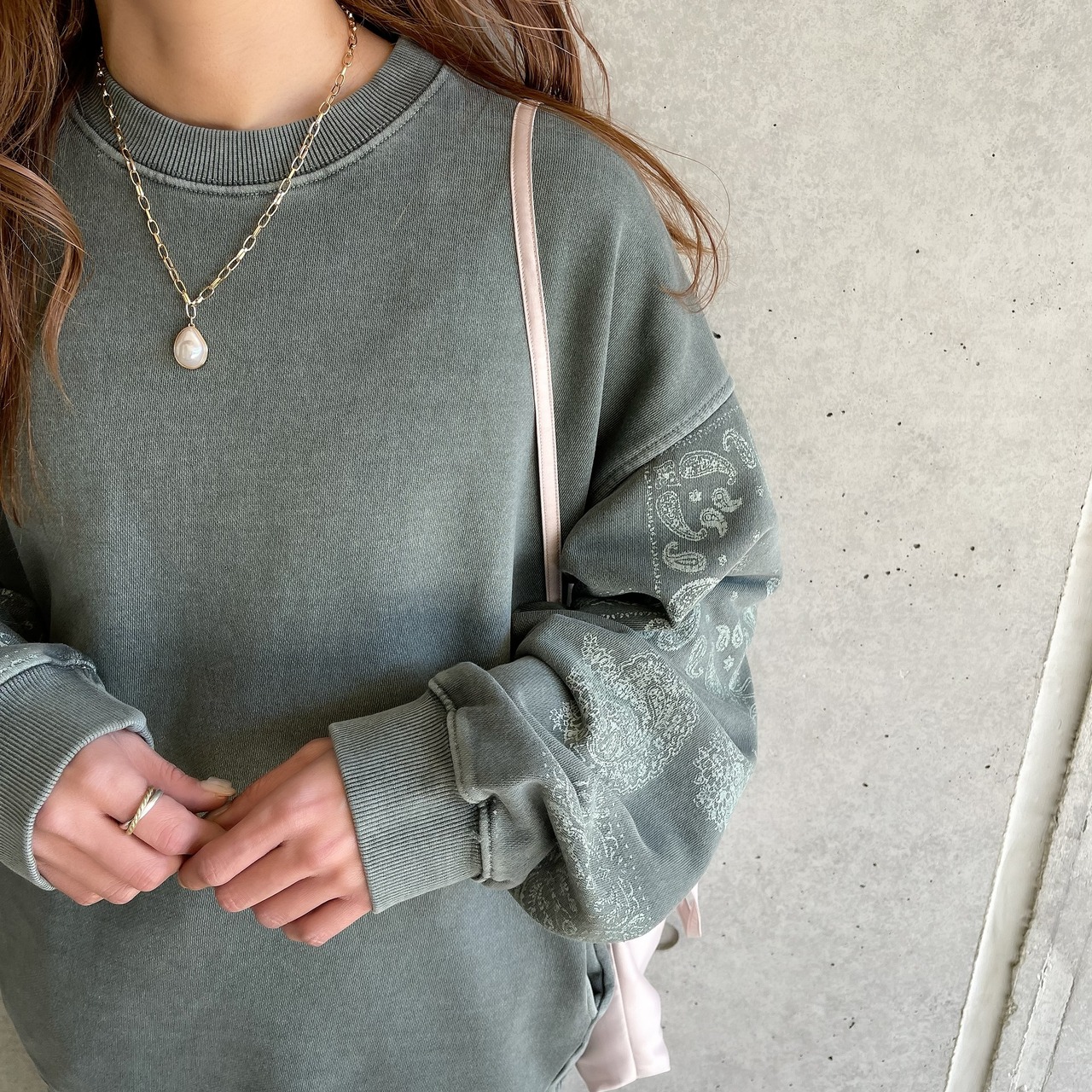 Vintage  Pigment Design Big SW／khaki