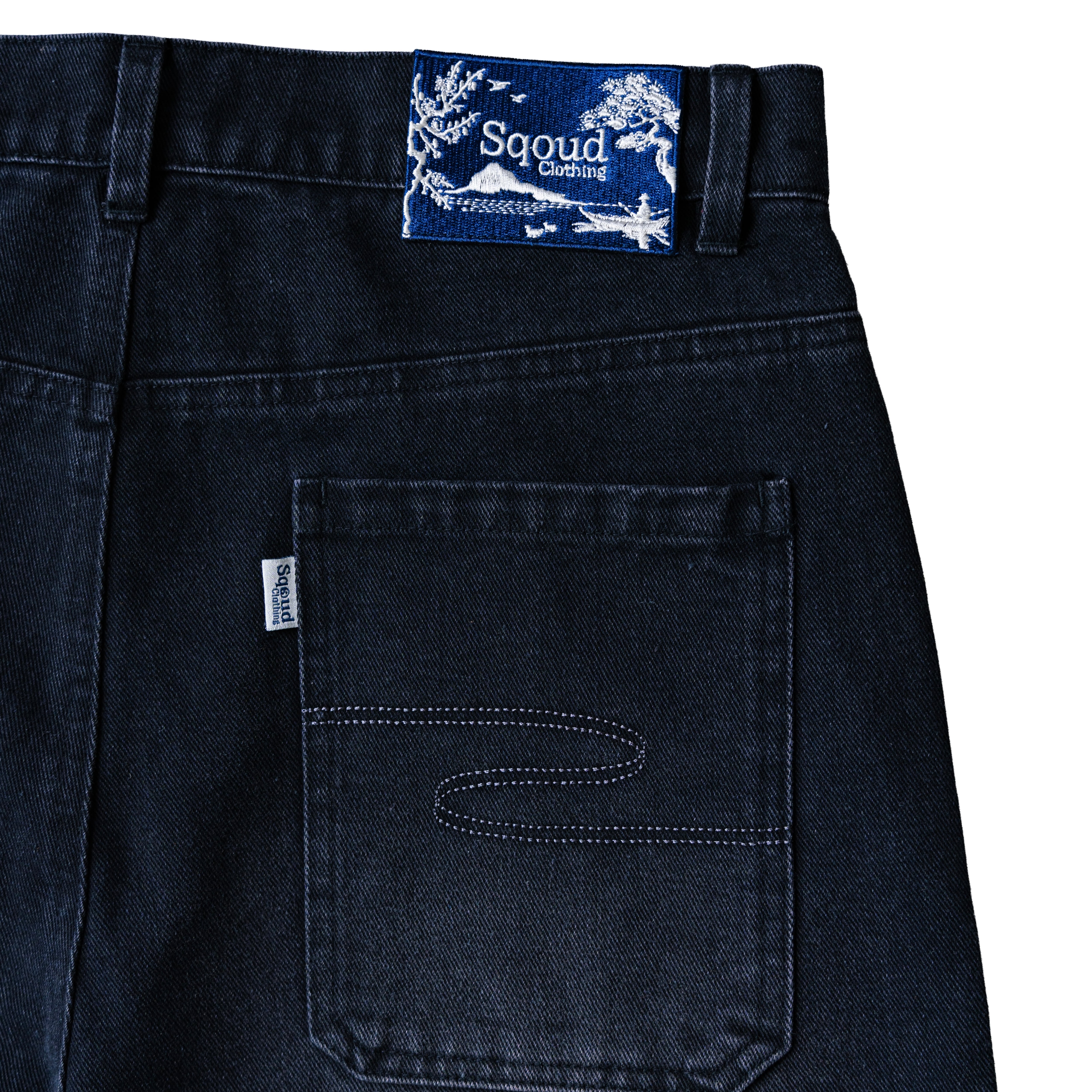 sqoudデニム Red Squad Blue Denim Distressed Jeans W38 L32 | eBay UK