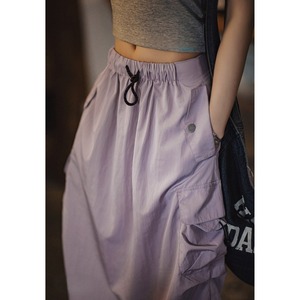 Side Multi-Pocket Pleat Skirt / サイド マルチポケット プリーツ スカート
