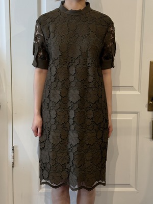 N°21 / vintage olive green race dress.